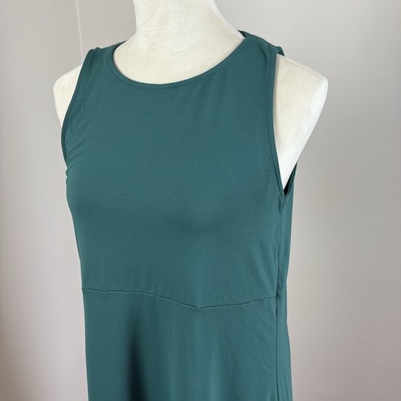 Eddie Bauer Sleeveless Tank Dress Empire Waist Stretch Green Size M - Picture 3 of 11